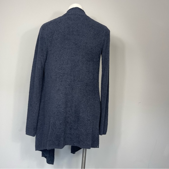 Barefoot Dreams CozyChic Lite Island Wrap Open Front Cardigan Sweater Blue 903 - Picture 9 of 15